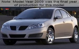  2009 Pontiac G6 New GT 4dr Sedan Shown