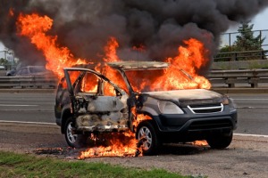 Burning Car