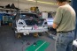 Inspecting the car