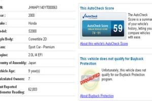 AutoCheck's Vehicle Score