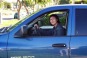 Katti riding high in her Dodge Ram
