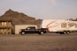 Ford F-450 Lariat Super Duty and the Fleetwood Terry 295TSRL Trailer - Profile