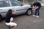 The Rhodes Family - Checking the Tire Pressure